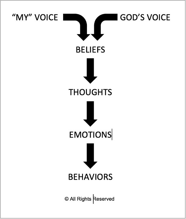 Beliefs, thoughts, emotions, behaviors