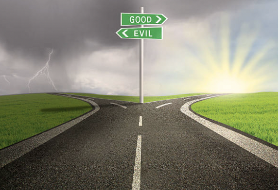 Good and evil signs