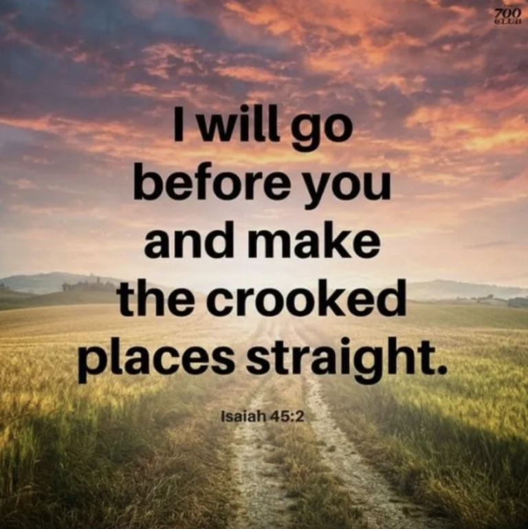 God Makes Crooked Places Straight