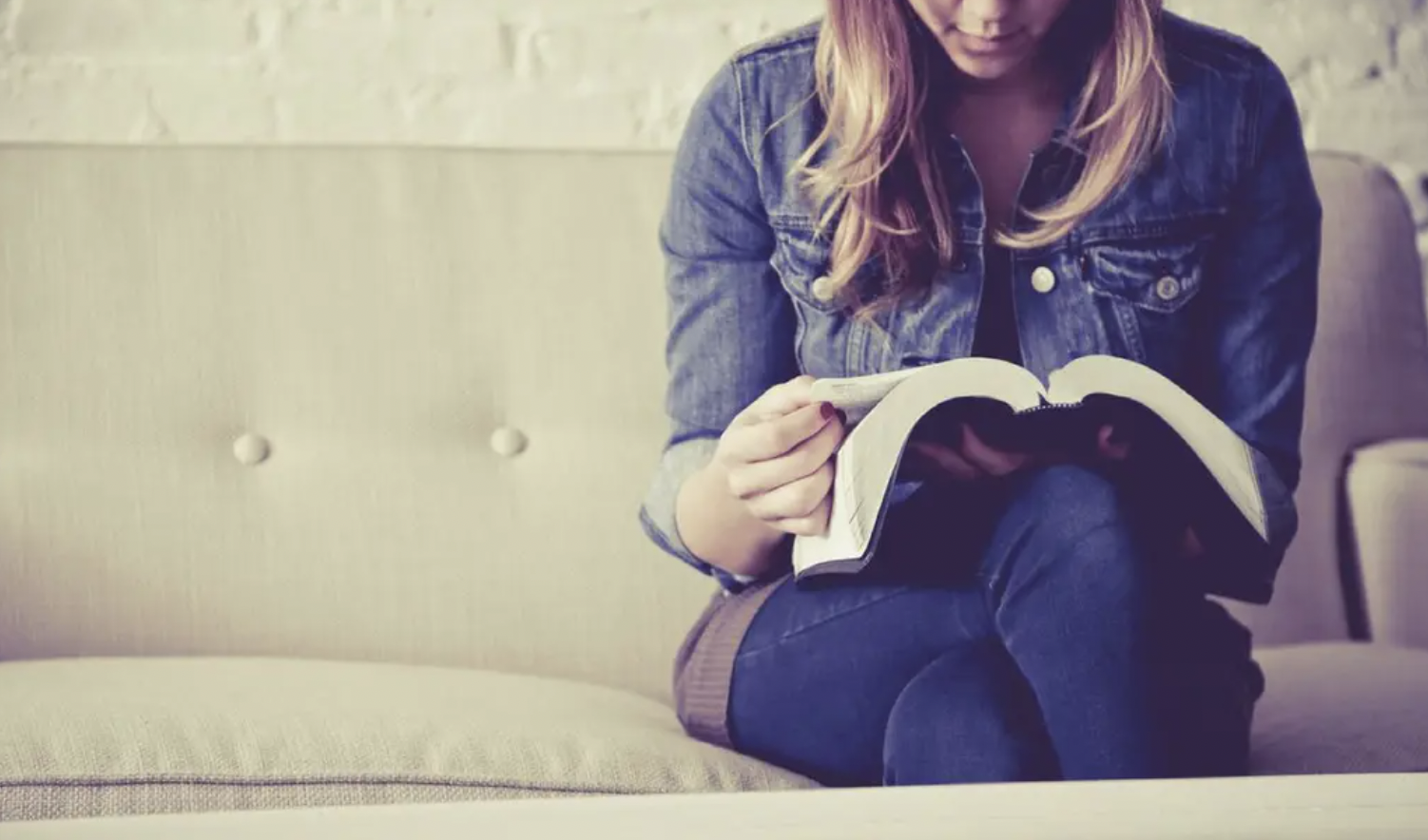 Woman reading her Bible
